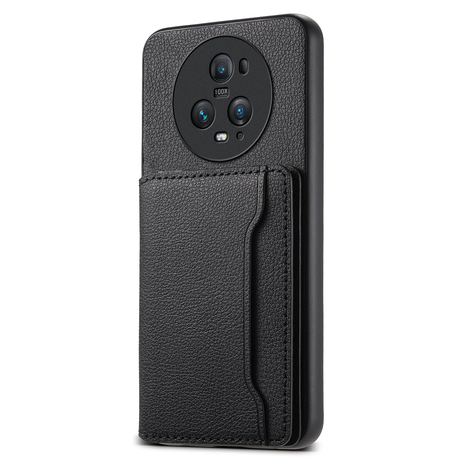 For Honor Magic5 Pro Card Slots Case Calf Texture PU Leather Phone Cover