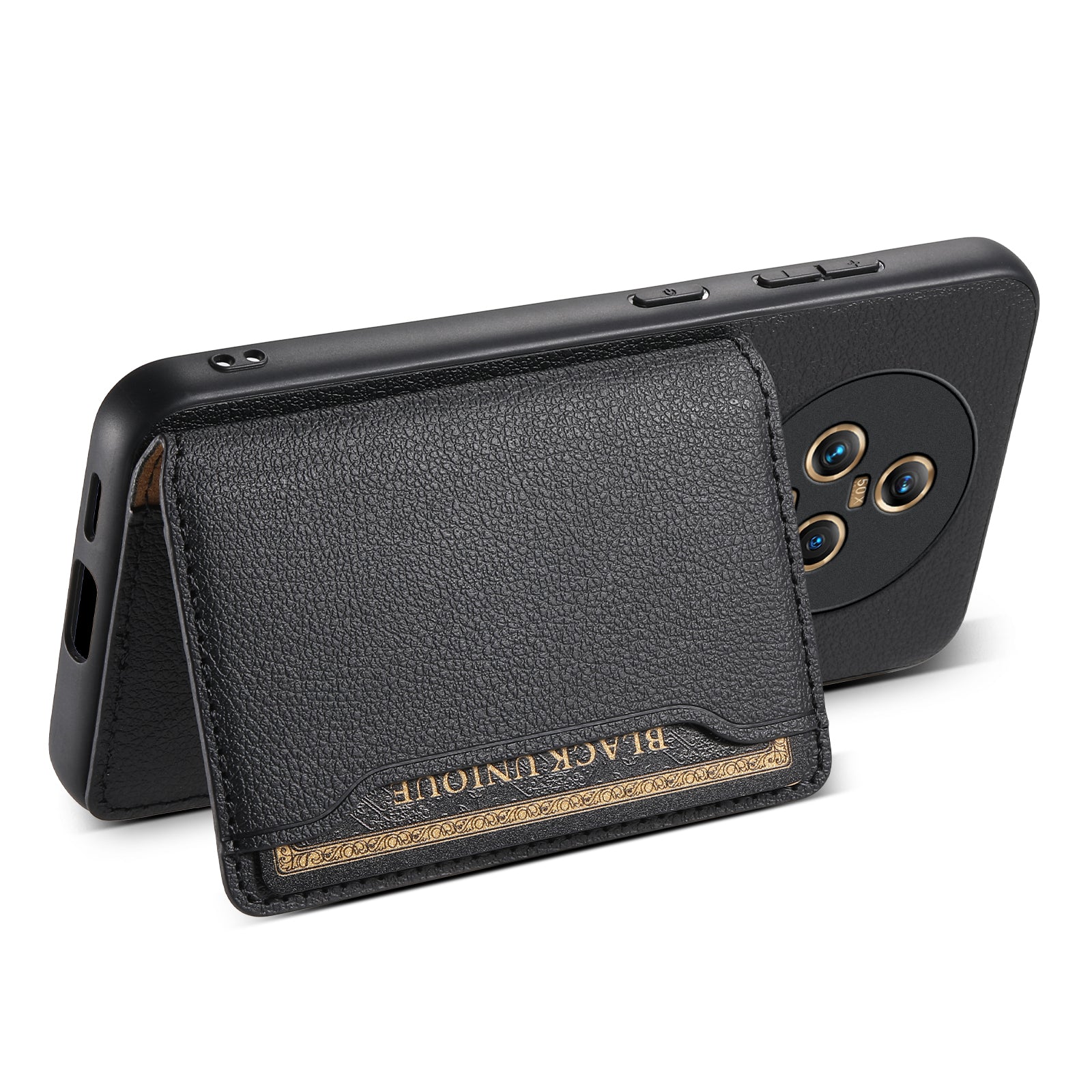 For Honor Magic5 Case Calf Texture PU+ PC+TPU Card Slot Phone Cover