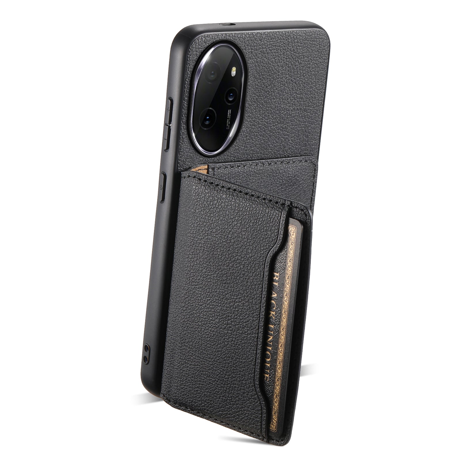 For Honor 100 Pro 5G Case Magnetic Card Holder Shockproof PU Leather Coating Phone Cover