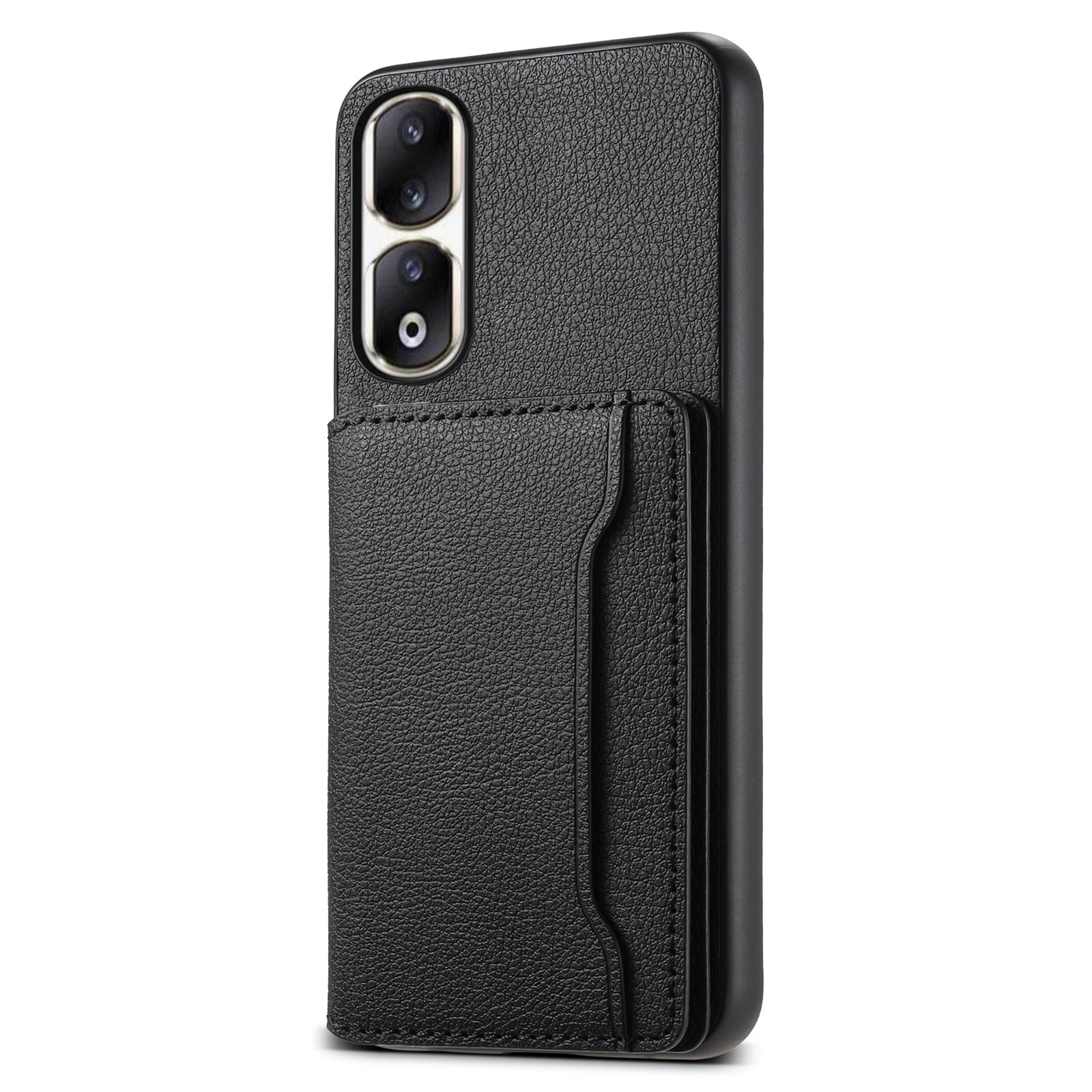 For Honor 90 Pro Cell Phone Case Leather+PC+TPU Cover with Card Holder Kickstand