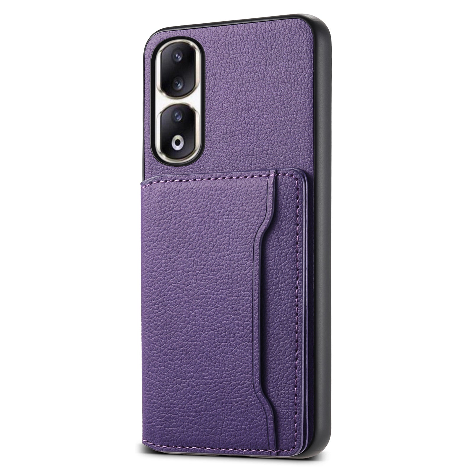 For Honor 90 Pro Cell Phone Case Leather+PC+TPU Cover with Card Holder Kickstand