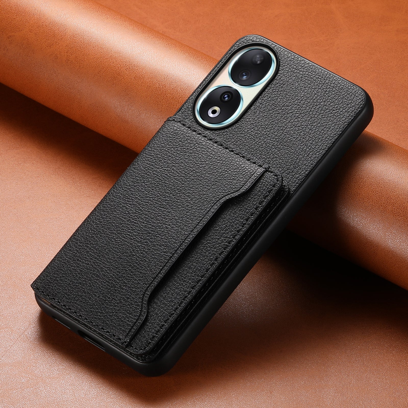 For Honor 90 Case PU Leather Kickstand Protective Phone Back Cover