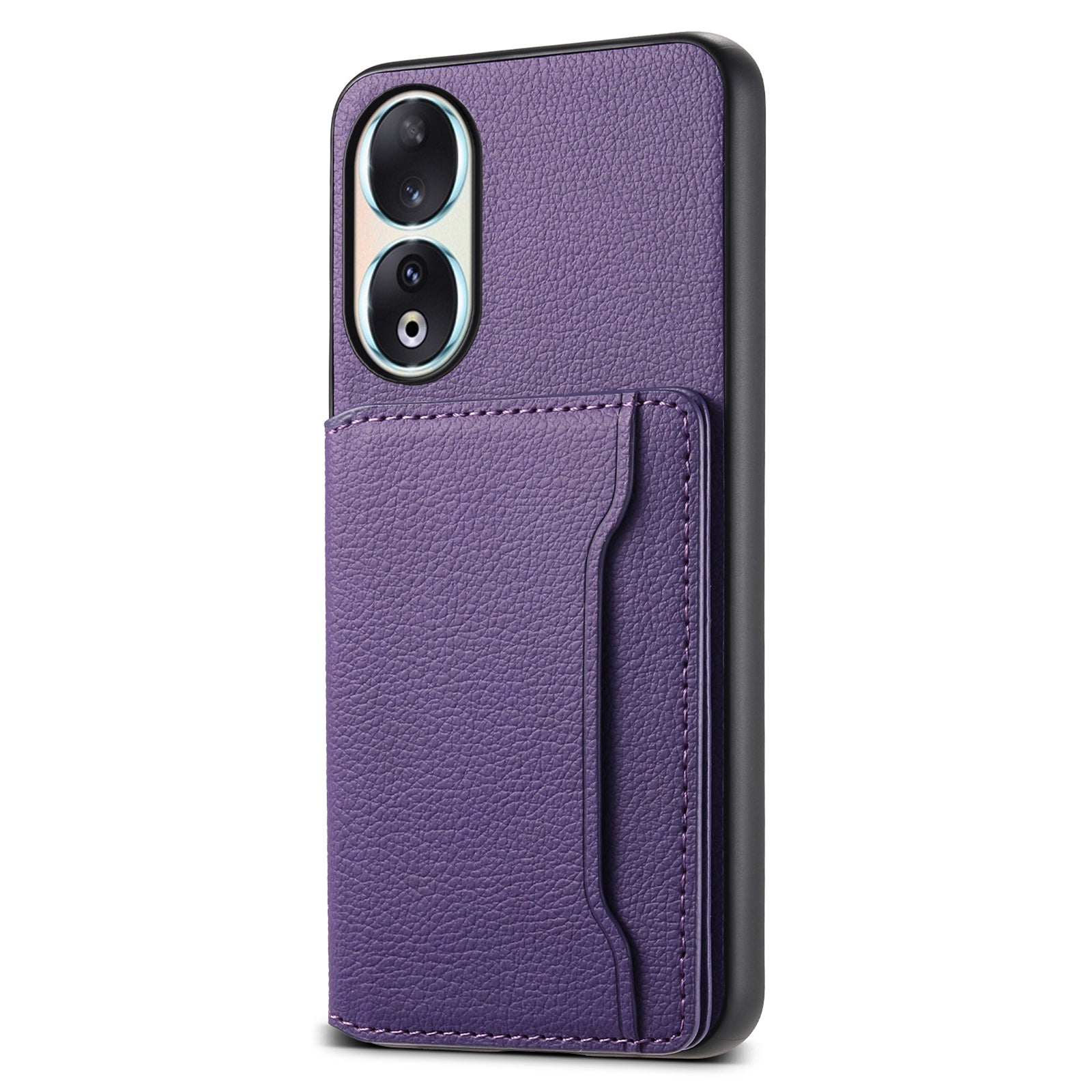 For Honor 90 Case PU Leather Kickstand Protective Phone Back Cover