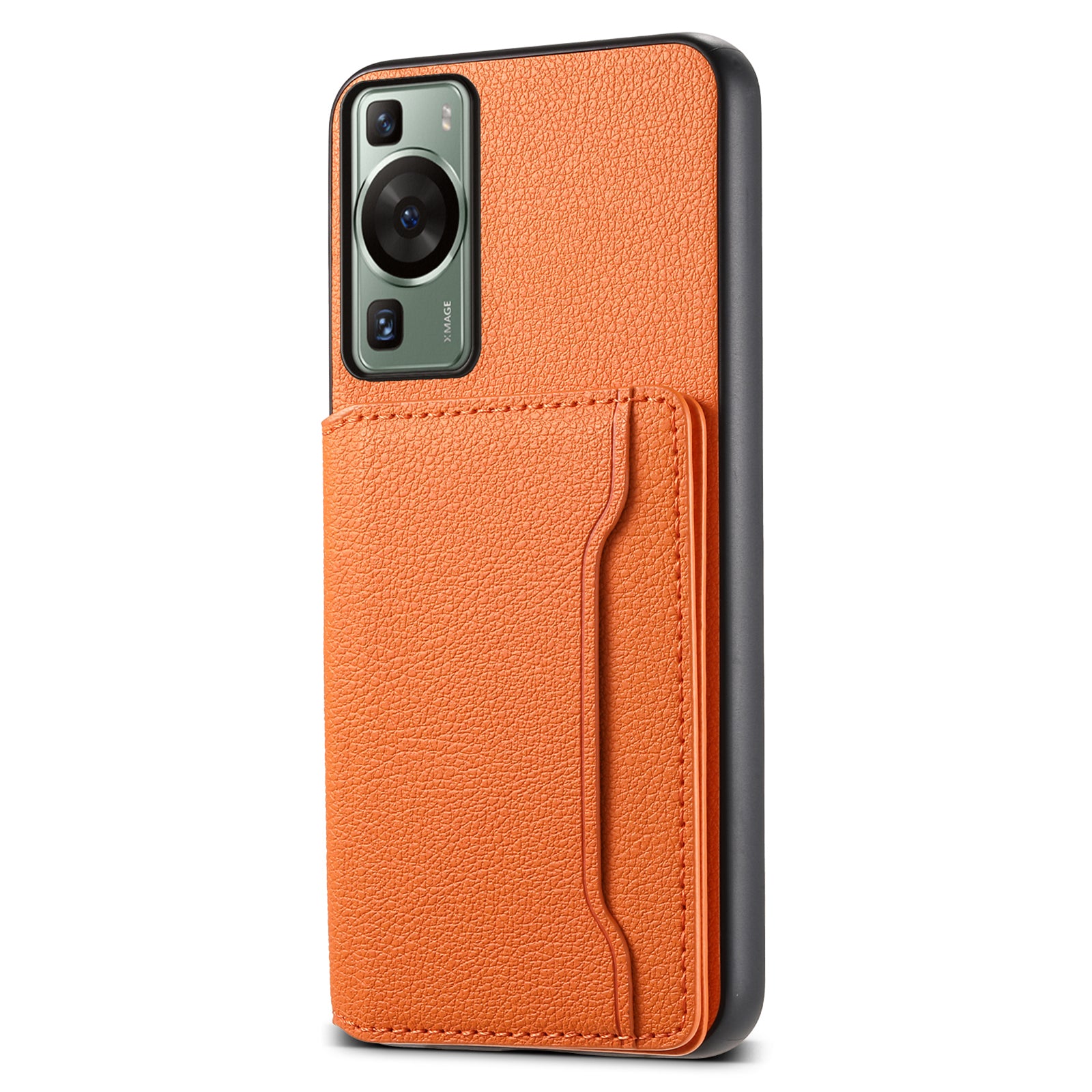 For Huawei P60 / P60 Pro Case with Card Slots PU Leather+PC+TPU Phone Back Cover
