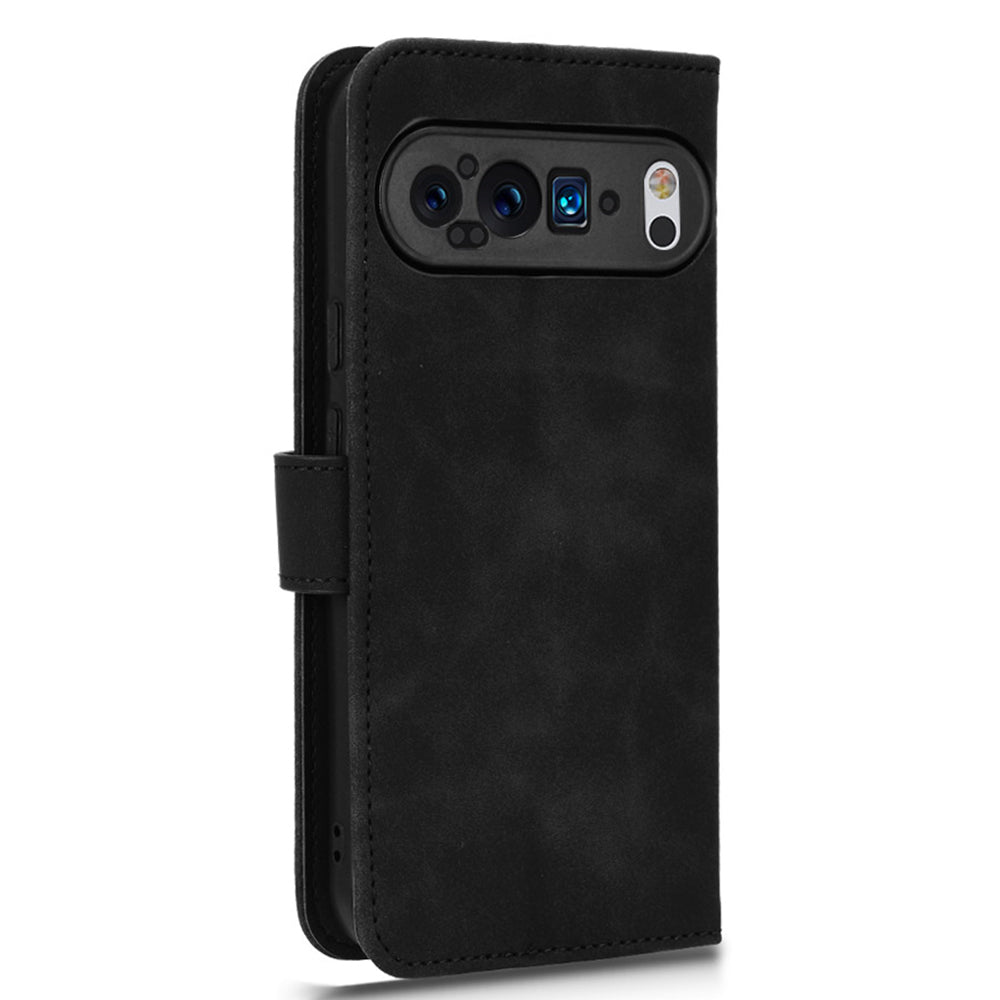 For Google Pixel 9 Wallet Case Skin-touch Texture Flip Leather Phone Cover
