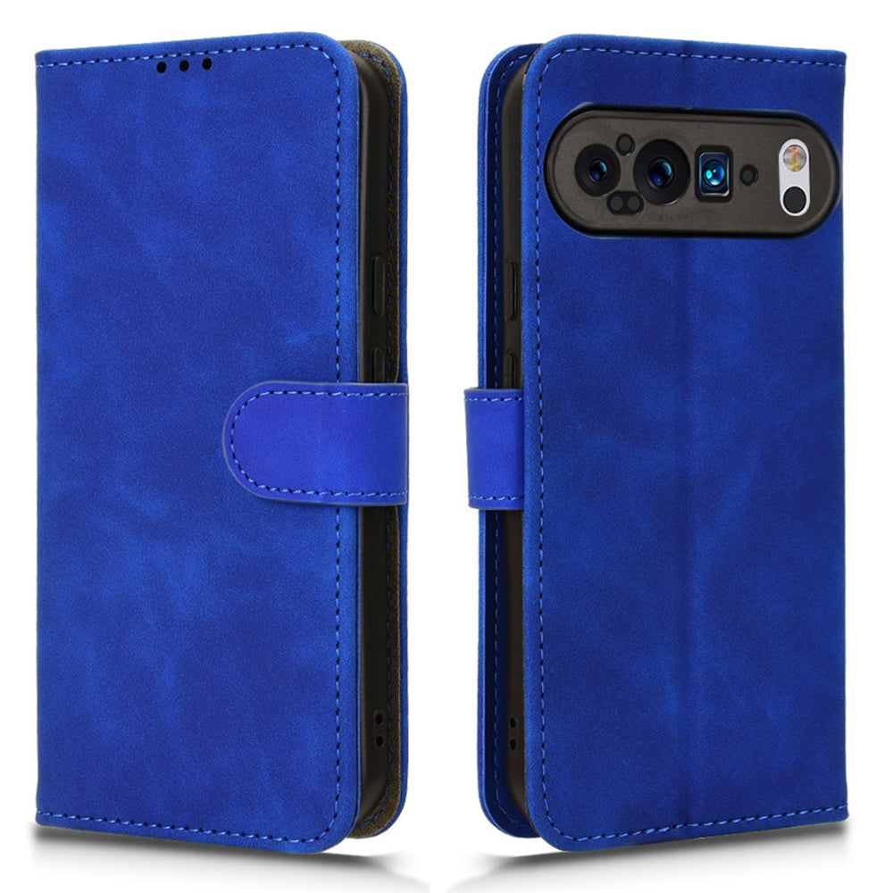 For Google Pixel 9 Wallet Case Skin-touch Texture Flip Leather Phone Cover