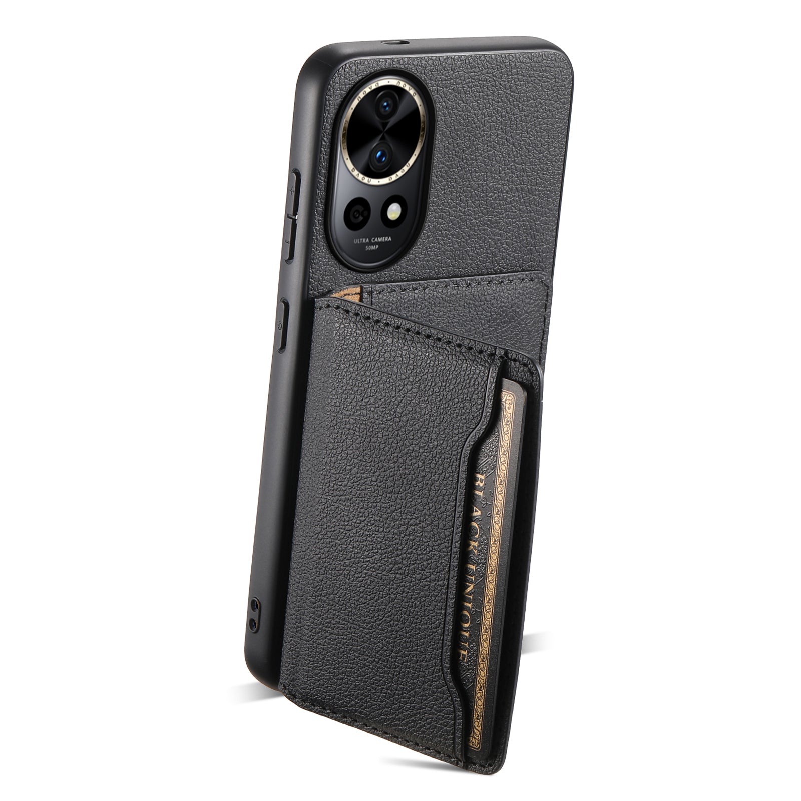 For Huawei nova 12 Pro 5G / 12 Ultra 5G Case Calf Texture PU+TPU Phone Cover with Card Slots