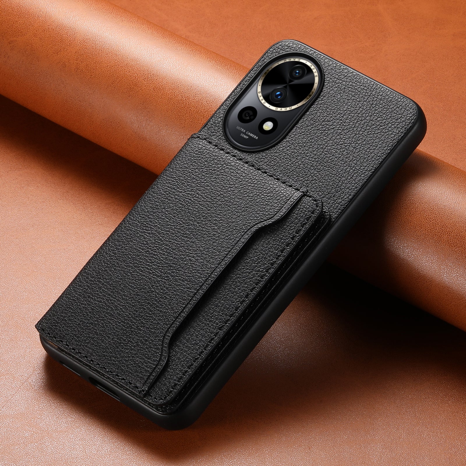 For Huawei nova 12 Pro 5G / 12 Ultra 5G Case Calf Texture PU+TPU Phone Cover with Card Slots