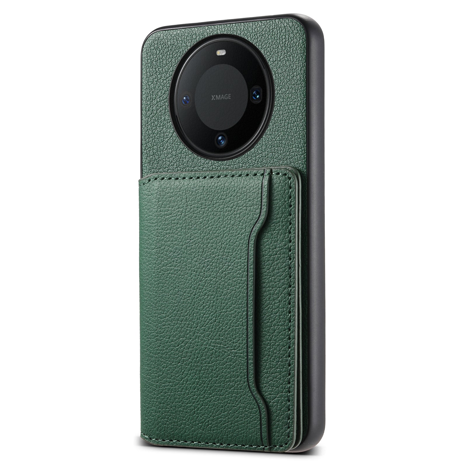For Huawei Mate 60 Case Leather+PC+TPU Phone Cover with Card Holder Kickstand