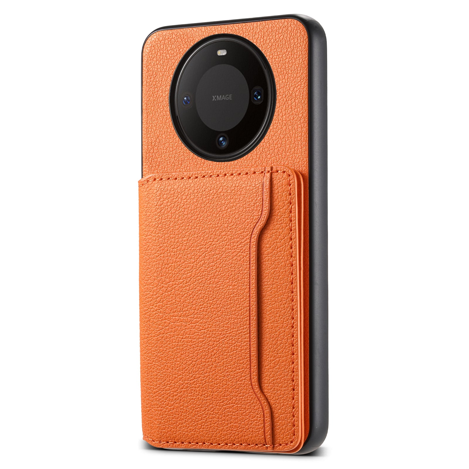 For Huawei Mate 60 Case Leather+PC+TPU Phone Cover with Card Holder Kickstand