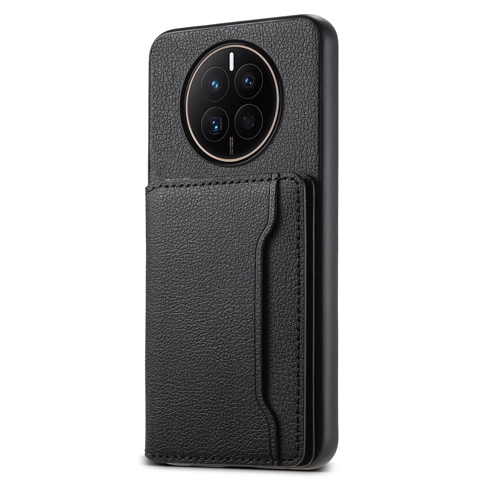 For Huawei Mate 50 4G Shockproof Case Leather+PC+TPU Kickstand Phone Shell