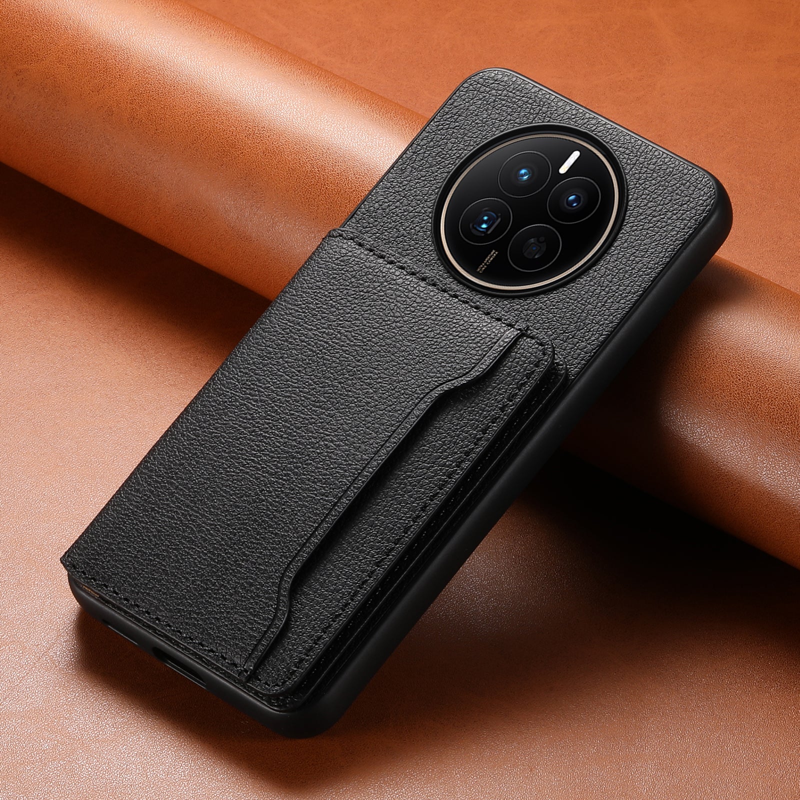 For Huawei Mate 50 4G Shockproof Case Leather+PC+TPU Kickstand Phone Shell