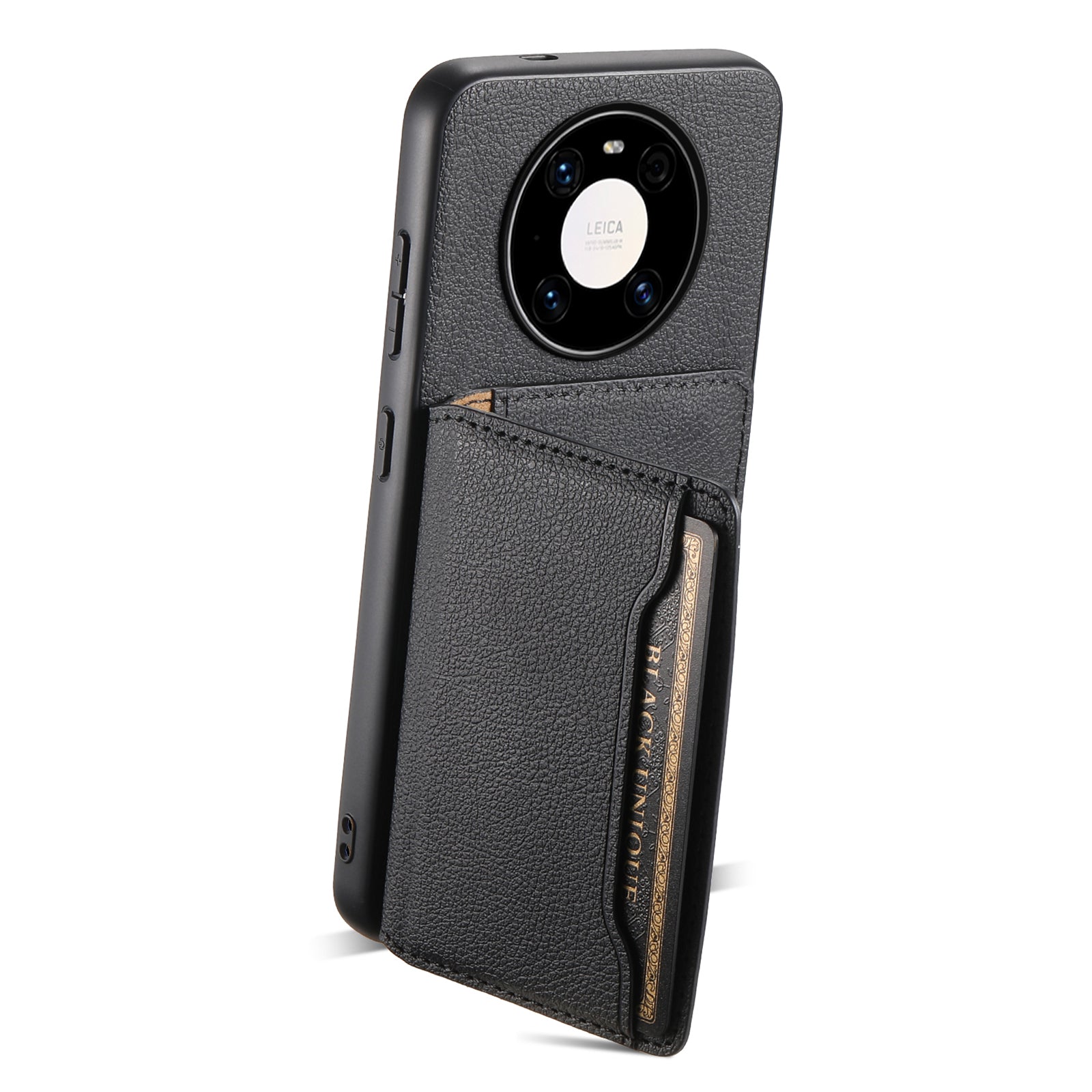 For Huawei Mate 40 Pro 4G / 5G Case Card Slots Leather+PC+TPU Cover with Kickstand
