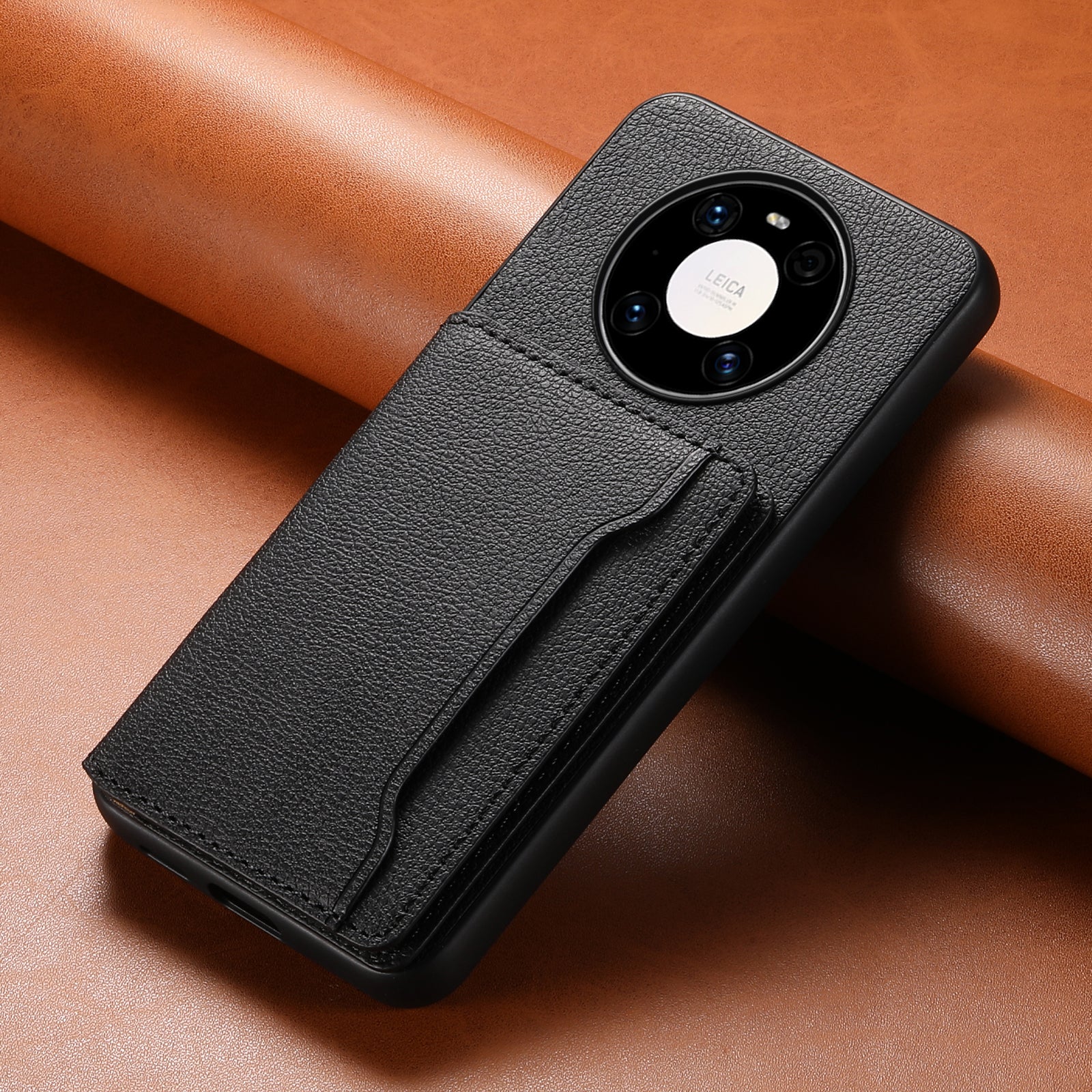 For Huawei Mate 40 Pro 4G / 5G Case Card Slots Leather+PC+TPU Cover with Kickstand