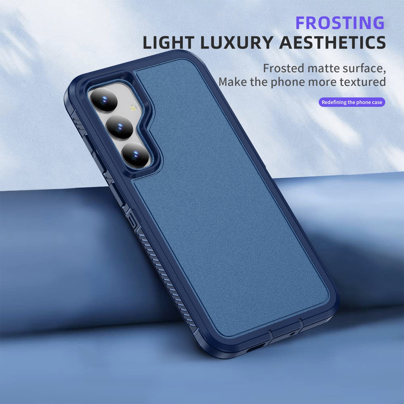 For Samsung Galaxy S24+ Case TPU+PC Matte Back Phone Cover