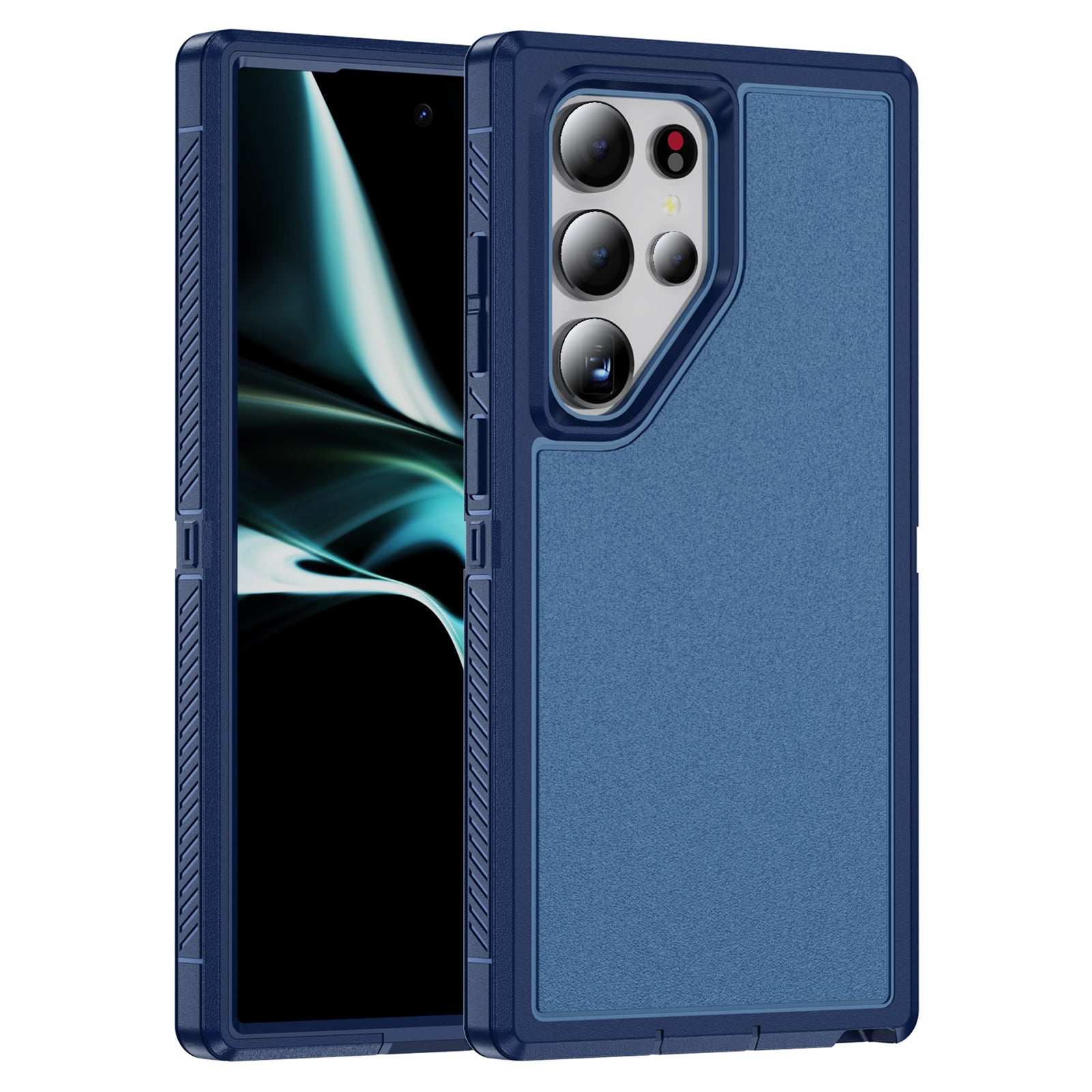 For Samsung Galaxy S24 Ultra Case Anti-Fingerprint Non-Slip TPU+PC Phone Cover