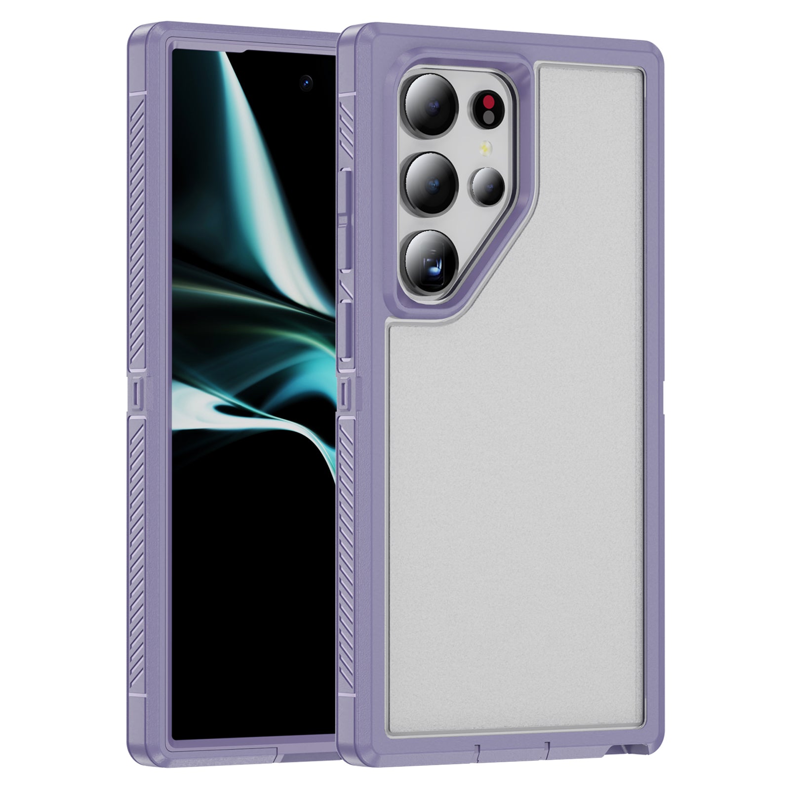 For Samsung Galaxy S24 Ultra Case Anti-Fingerprint Non-Slip TPU+PC Phone Cover