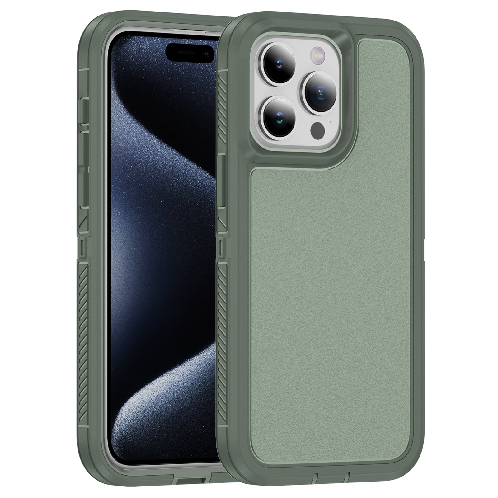For iPhone 15 Pro Case TPU+PC Anti-drop Protective Phone Cover
