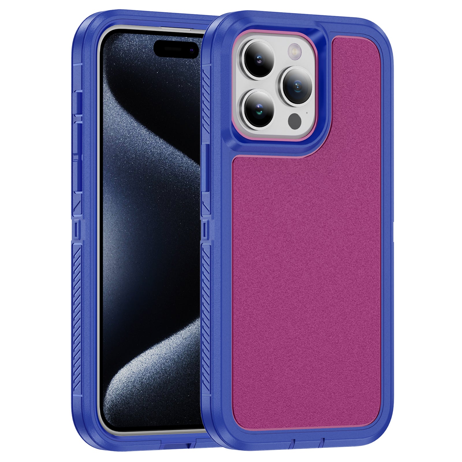 For iPhone 15 Pro Case TPU+PC Anti-drop Protective Phone Cover