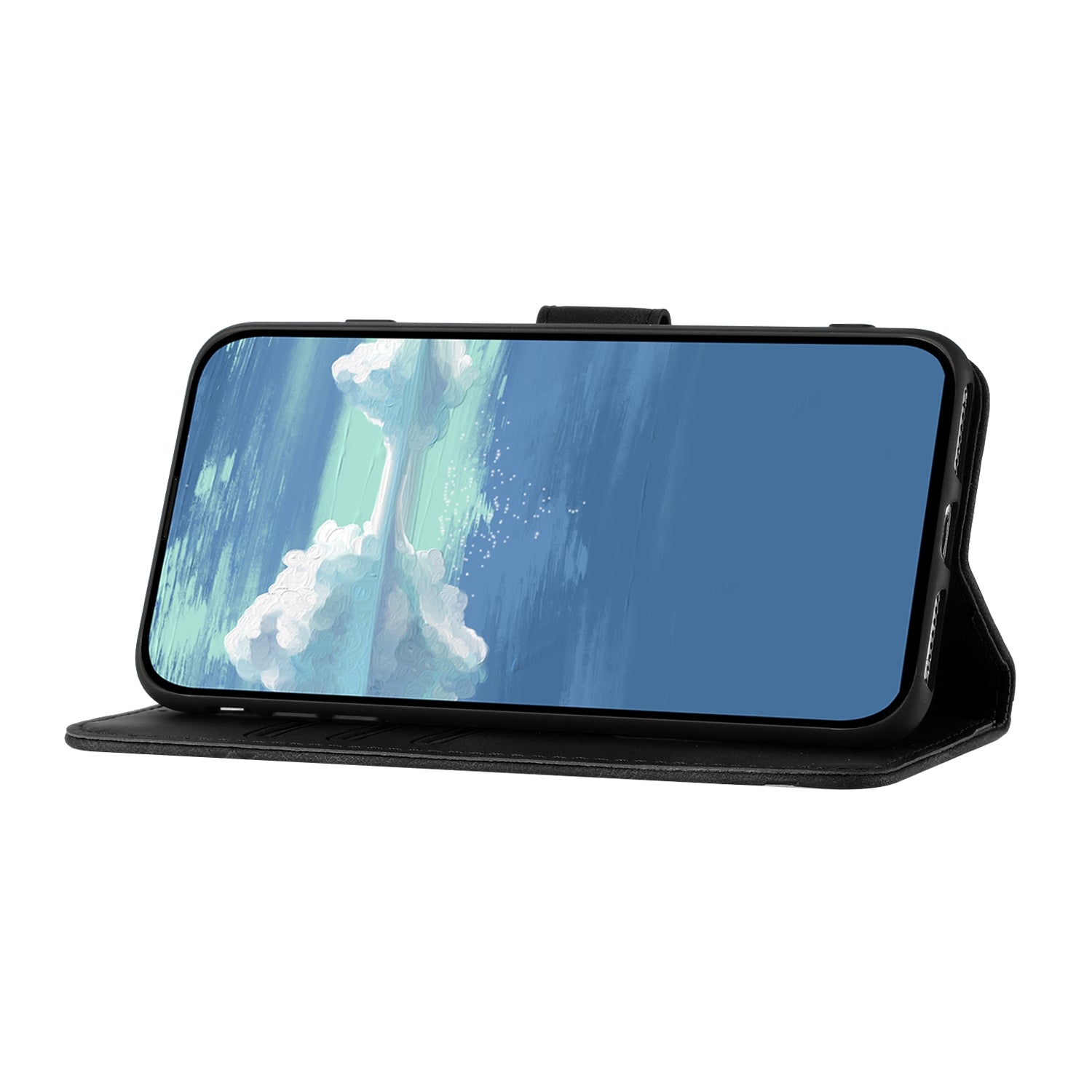 YX0040 For Samsung Galaxy S24 Case Wallet Imprinted Leather Phone Stand Cover