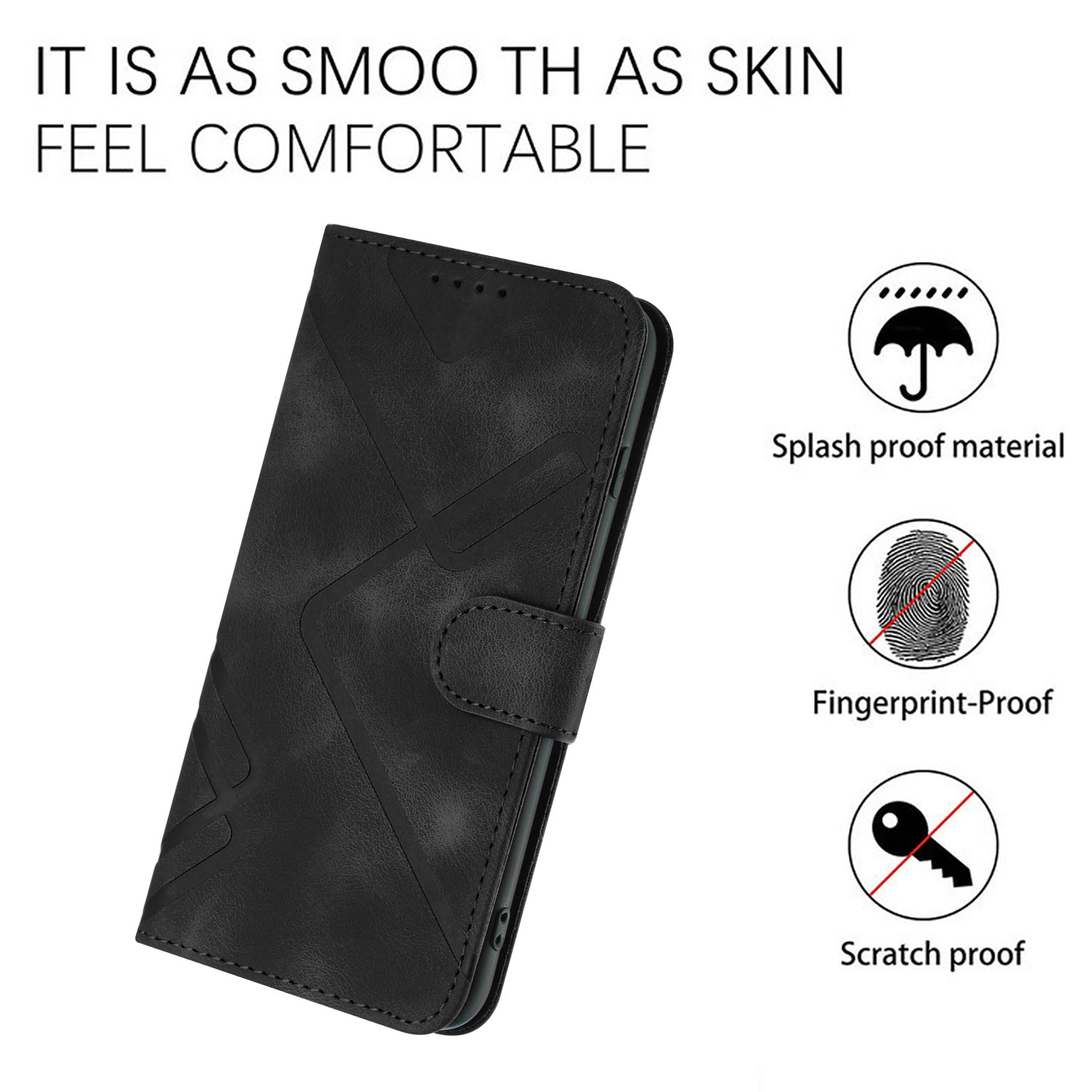 YX0040 For Samsung Galaxy S24 Case Wallet Imprinted Leather Phone Stand Cover