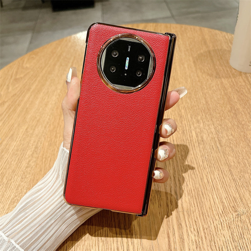 For Huawei Mate X3 5G / Mate X5 Case Lichi Texture PC+PU Leather Phone Cover
