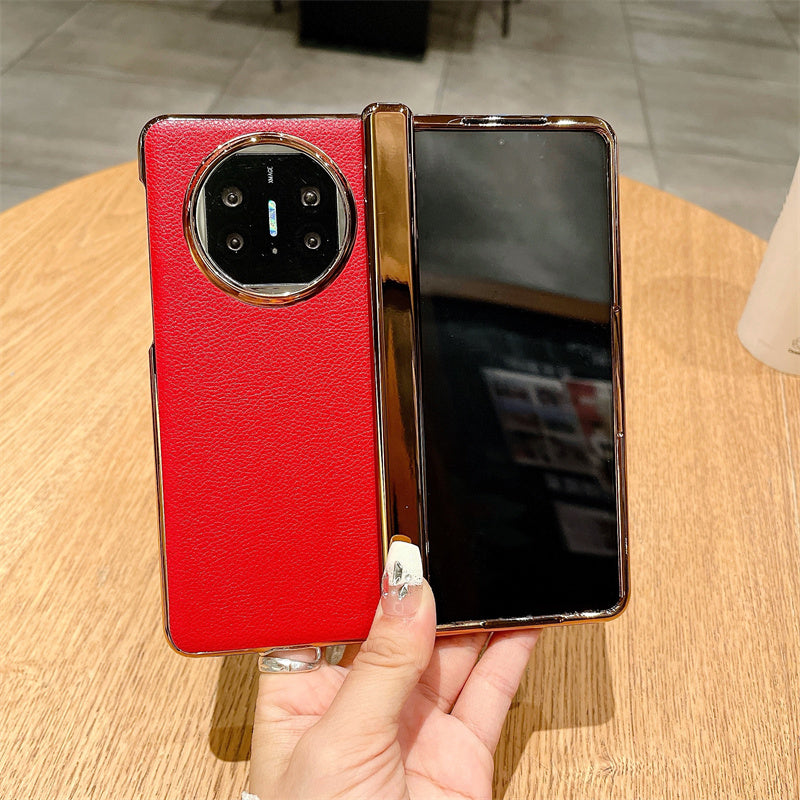 For Huawei Mate X3 5G / Mate X5 Case Lichi Texture PC+PU Leather Phone Cover