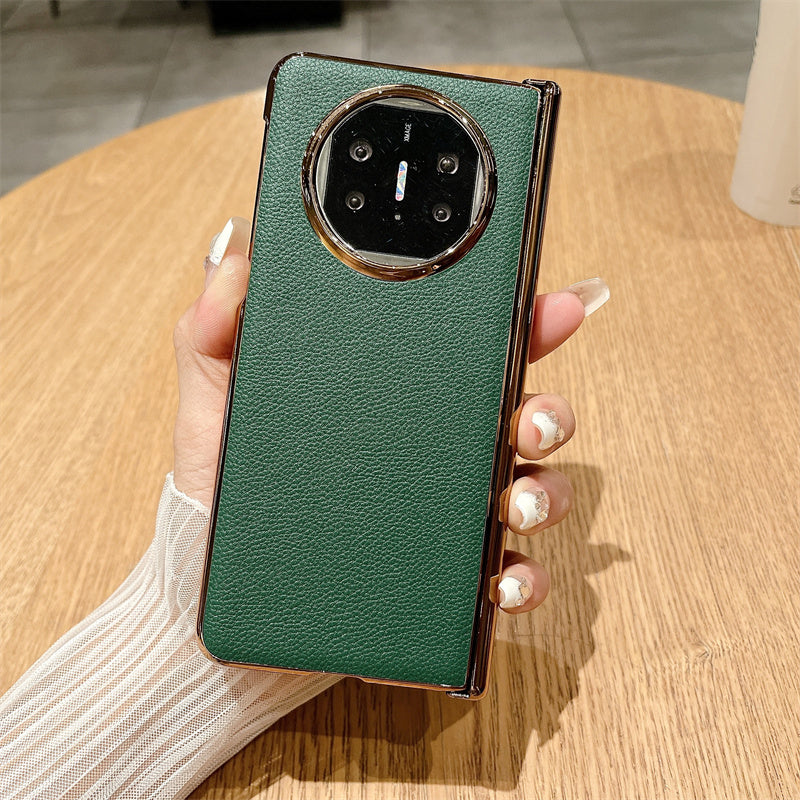 For Huawei Mate X3 5G / Mate X5 Case Lichi Texture PC+PU Leather Phone Cover