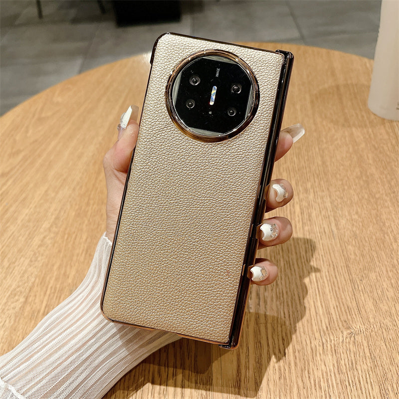 For Huawei Mate X3 5G / Mate X5 Case Lichi Texture PC+PU Leather Phone Cover