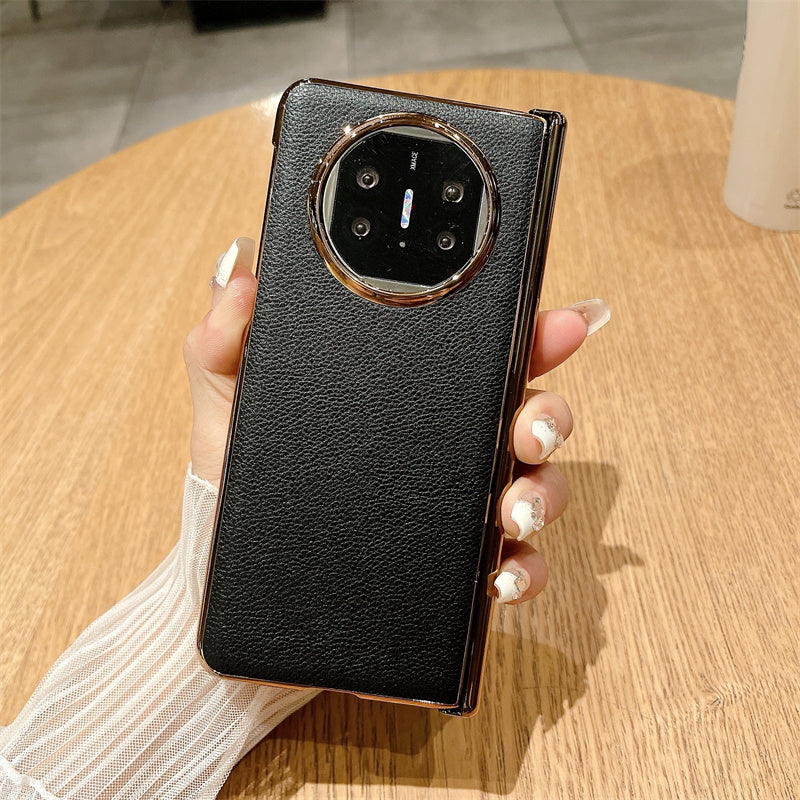 For Huawei Mate X3 5G / Mate X5 Case Lichi Texture PC+PU Leather Phone Cover