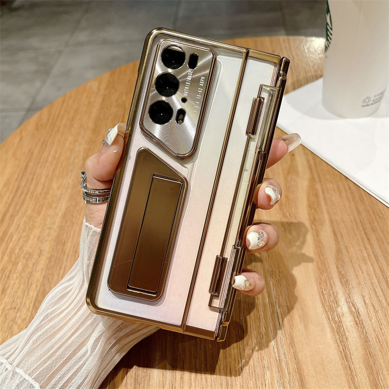 For Honor Magic V2 / V2 RSR Porsche Design Clear Case Kickstand Hard PC Phone Cover