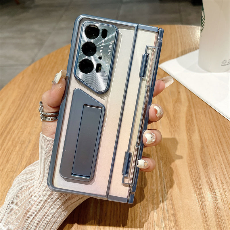 For Honor Magic V2 / V2 RSR Porsche Design Clear Case Kickstand Hard PC Phone Cover