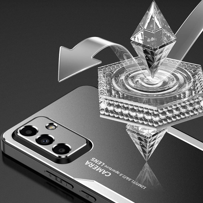 For Samsung Galaxy A34 5G Shockproof Case Aluminum Alloy+TPU+PC Combination Protective Shell