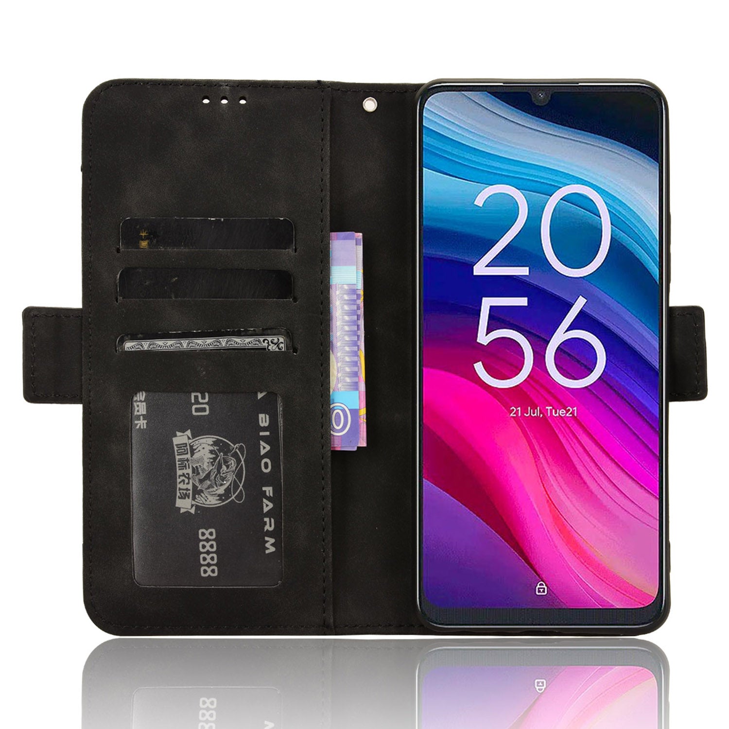 For TCL 505 T509K / T5094 Phone Case Multiple Card Slots Wallet Leather Cover