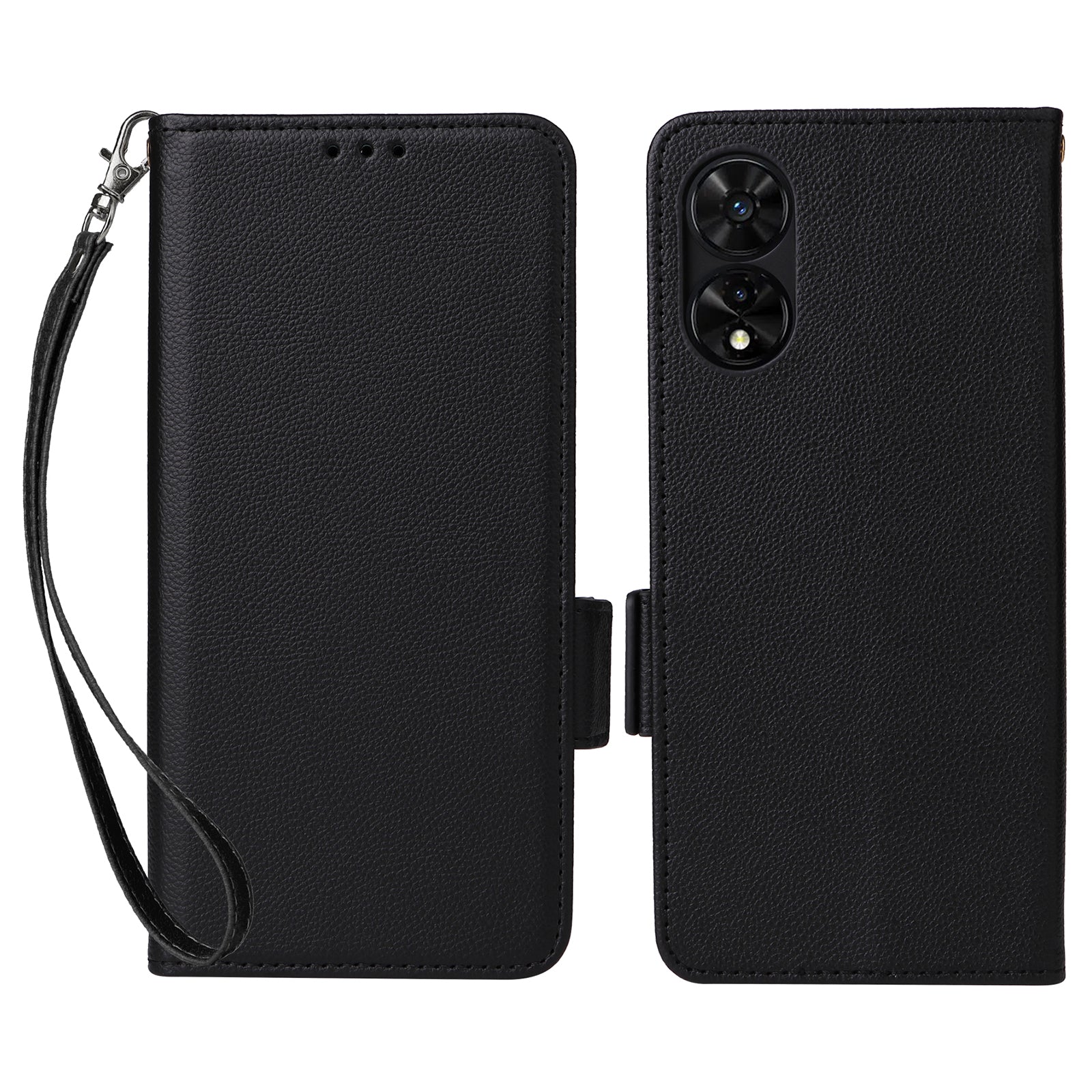 For TCL 505 T509K T5094 Case Litchi Texture PU Leather Horizontal Viewing Stand Phone Cover Handbag