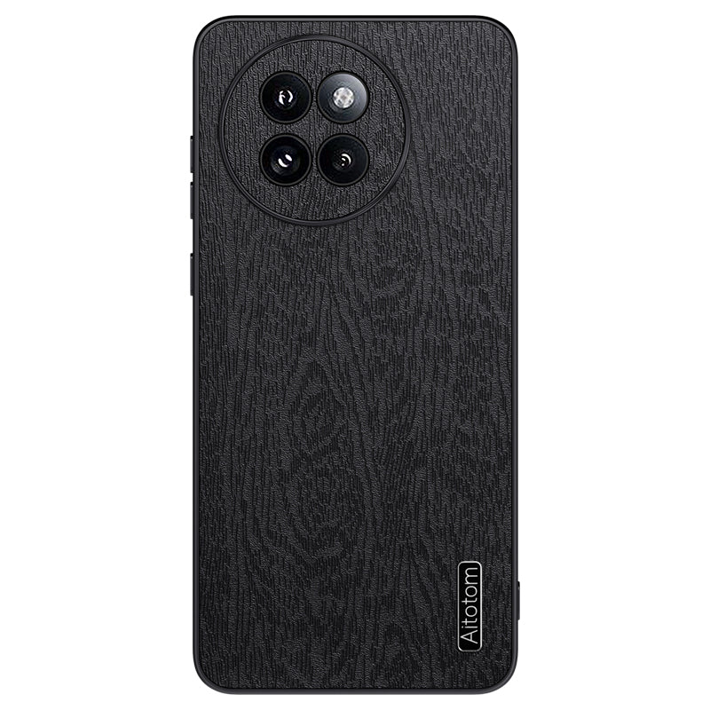 For Xiaomi Civi 4 Pro 5G Cell Phone Case Wood Texture Leather Coating PC+TPU Hybrid Shell