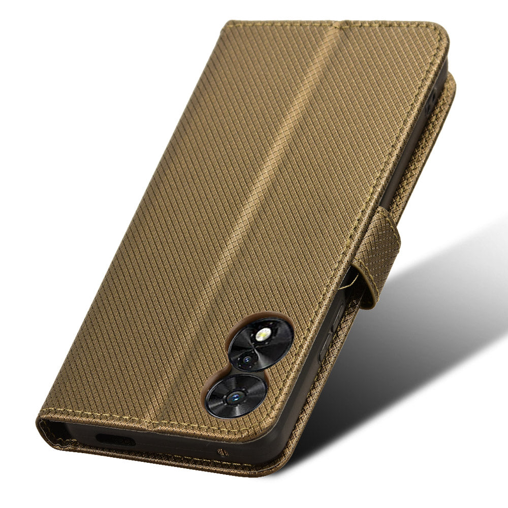 For TCL 50 SE Wallet Phone Case Diamond Texture PU Leather Flip Cover