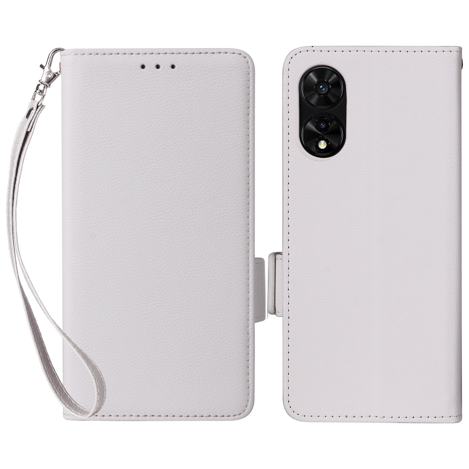 For TCL 50 SE Case Litchi Texture PU Leather Horizontal Viewing Stand Phone Cover