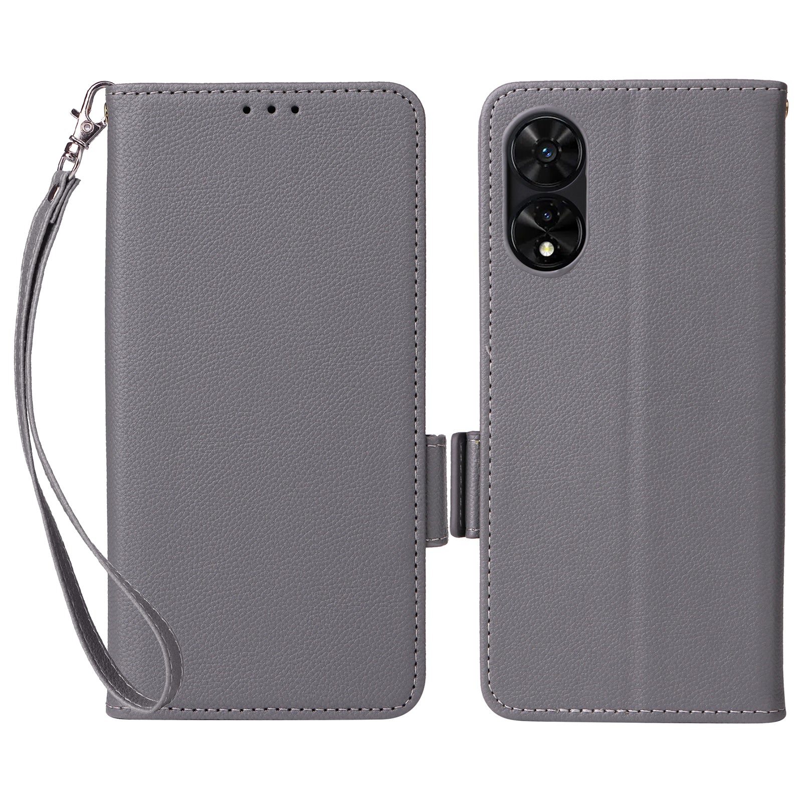 For TCL 50 SE Case Litchi Texture PU Leather Horizontal Viewing Stand Phone Cover