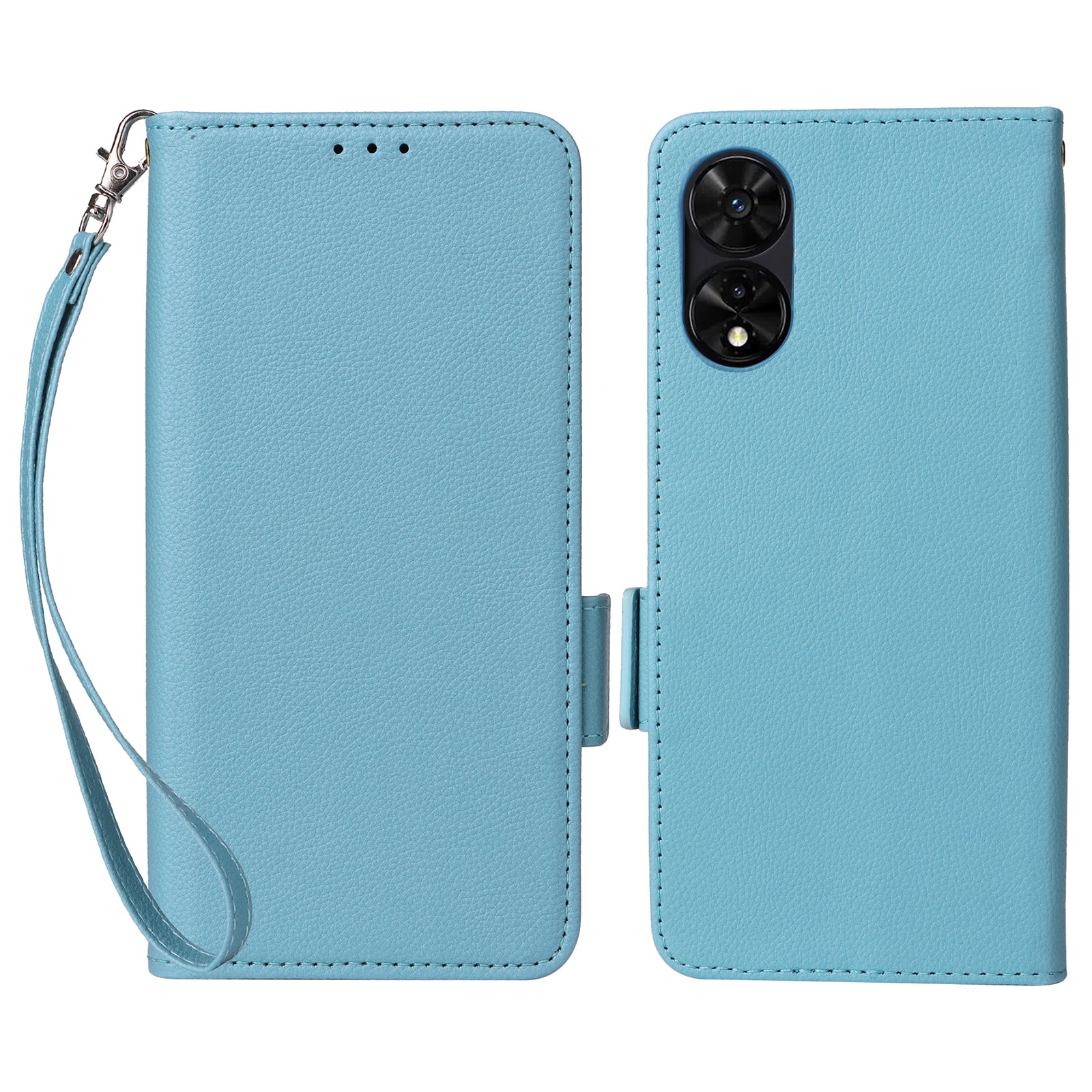 For TCL 50 SE Case Litchi Texture PU Leather Horizontal Viewing Stand Phone Cover