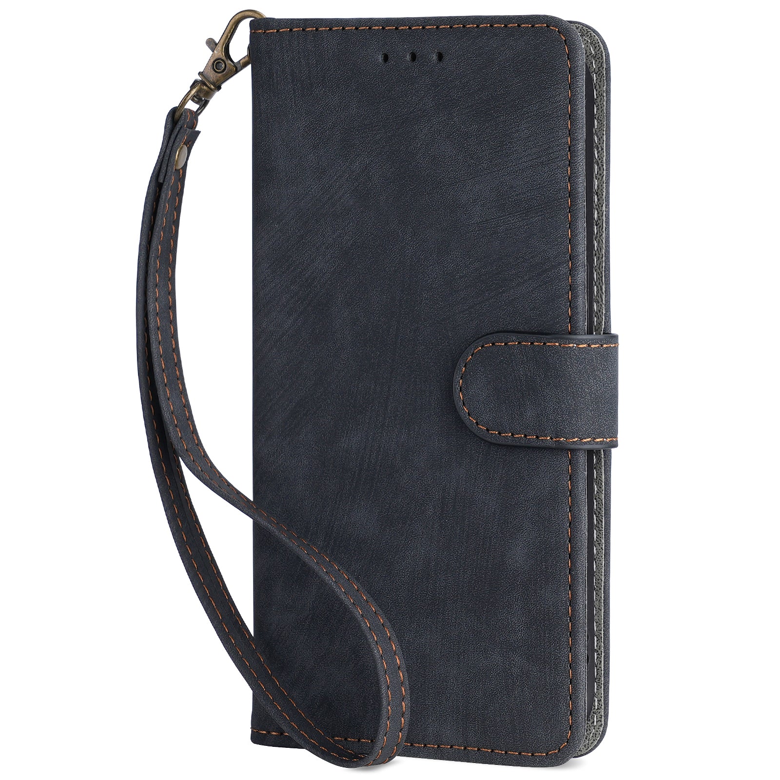 For TCL 505 T509K / T5094 Leather Case with Strap RFID Blocking Wallet Phone Cover