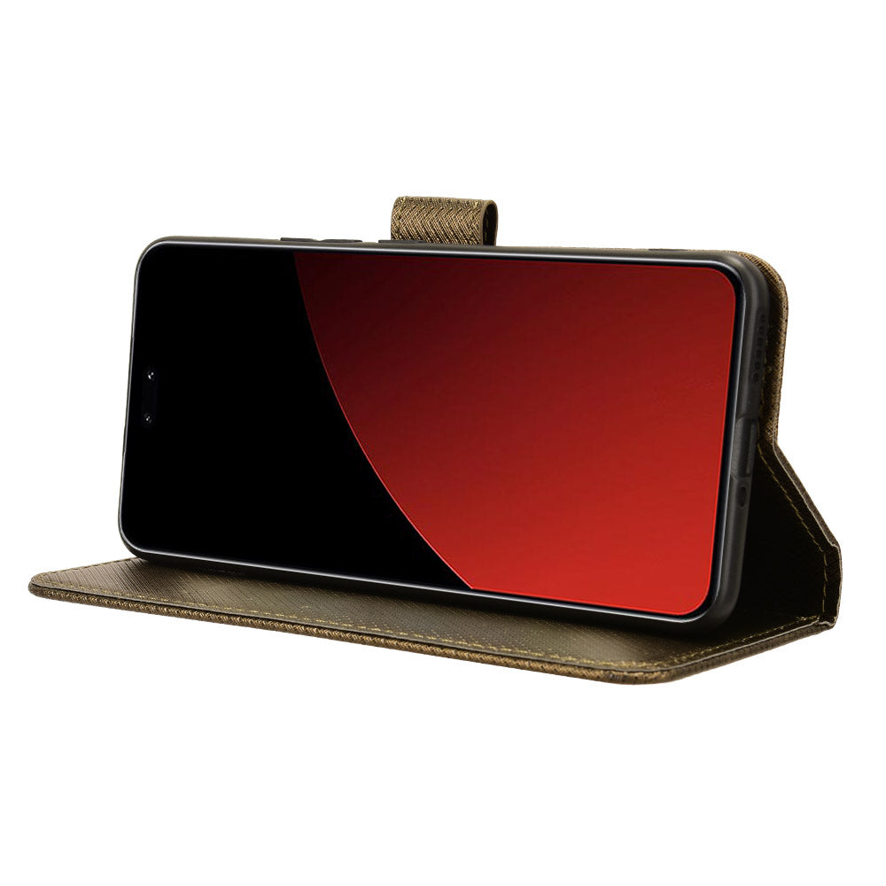 For Xiaomi Civi 4 Pro 5G Wallet Phone Stand Case Diamond Texture PU Leather Flip Phone Cover