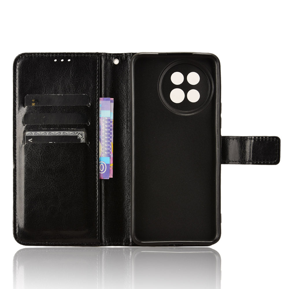 For Xiaomi Civi 4 Pro 5G Wallet Case Crazy Horse Texture Folding Stand Leather Phone Cover