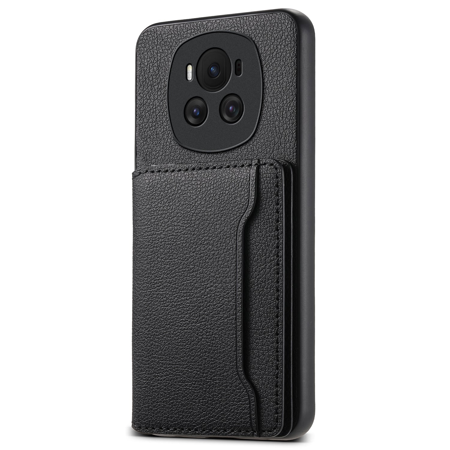 For Honor Magic6 5G Case Case with Card Slots Kickstand Leather Coated PC+TPU Phone Cover