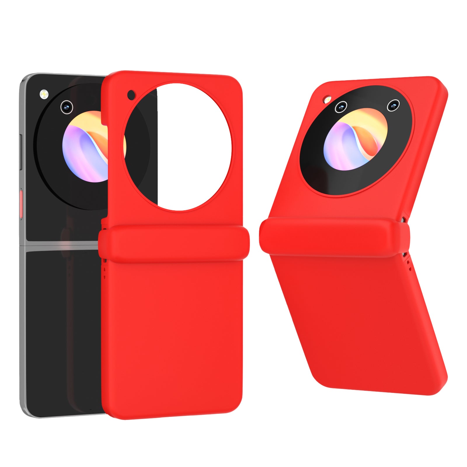 For ZTE nubia Flip 5G Case Hinge Shockproof Protection Hard PC Phone Cover