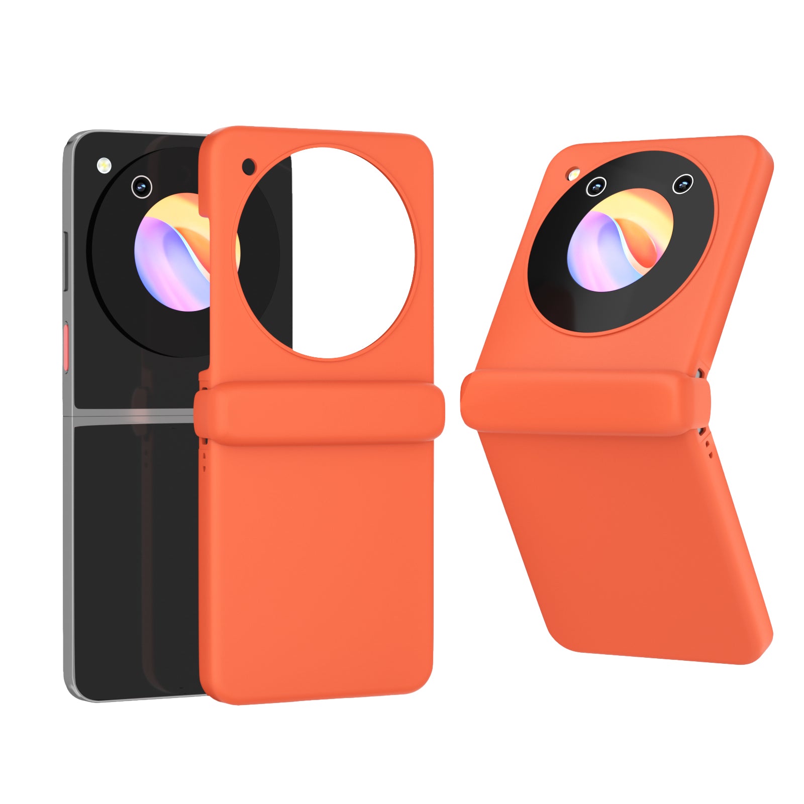 For ZTE nubia Flip 5G Case Hinge Shockproof Protection Hard PC Phone Cover