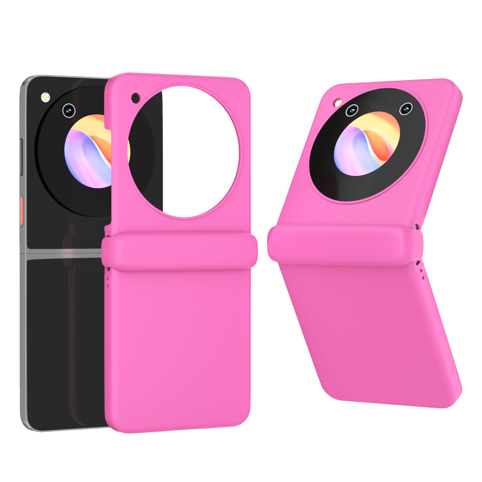 For ZTE nubia Flip 5G Case Hinge Shockproof Protection Hard PC Phone Cover