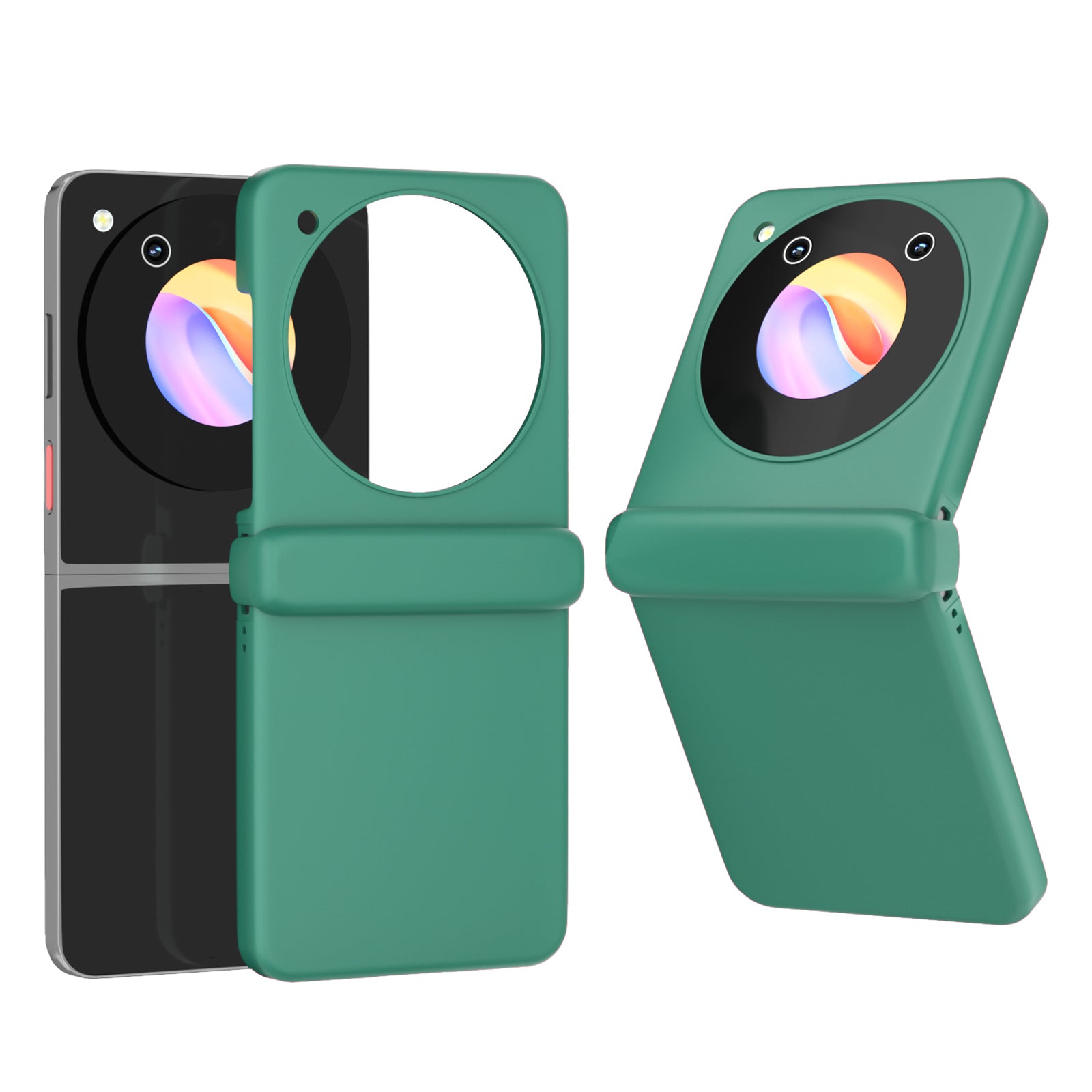For ZTE nubia Flip 5G Case Hinge Shockproof Protection Hard PC Phone Cover