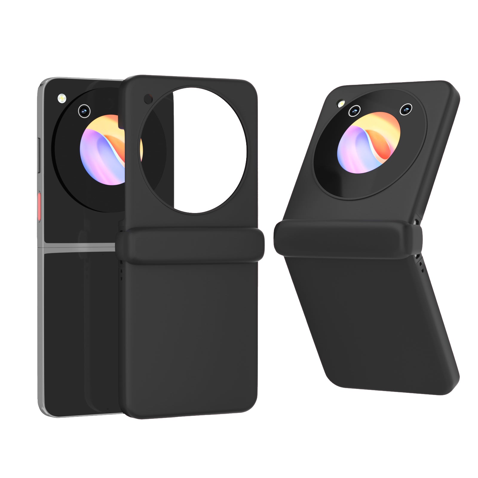For ZTE nubia Flip 5G Case Hinge Shockproof Protection Hard PC Phone Cover