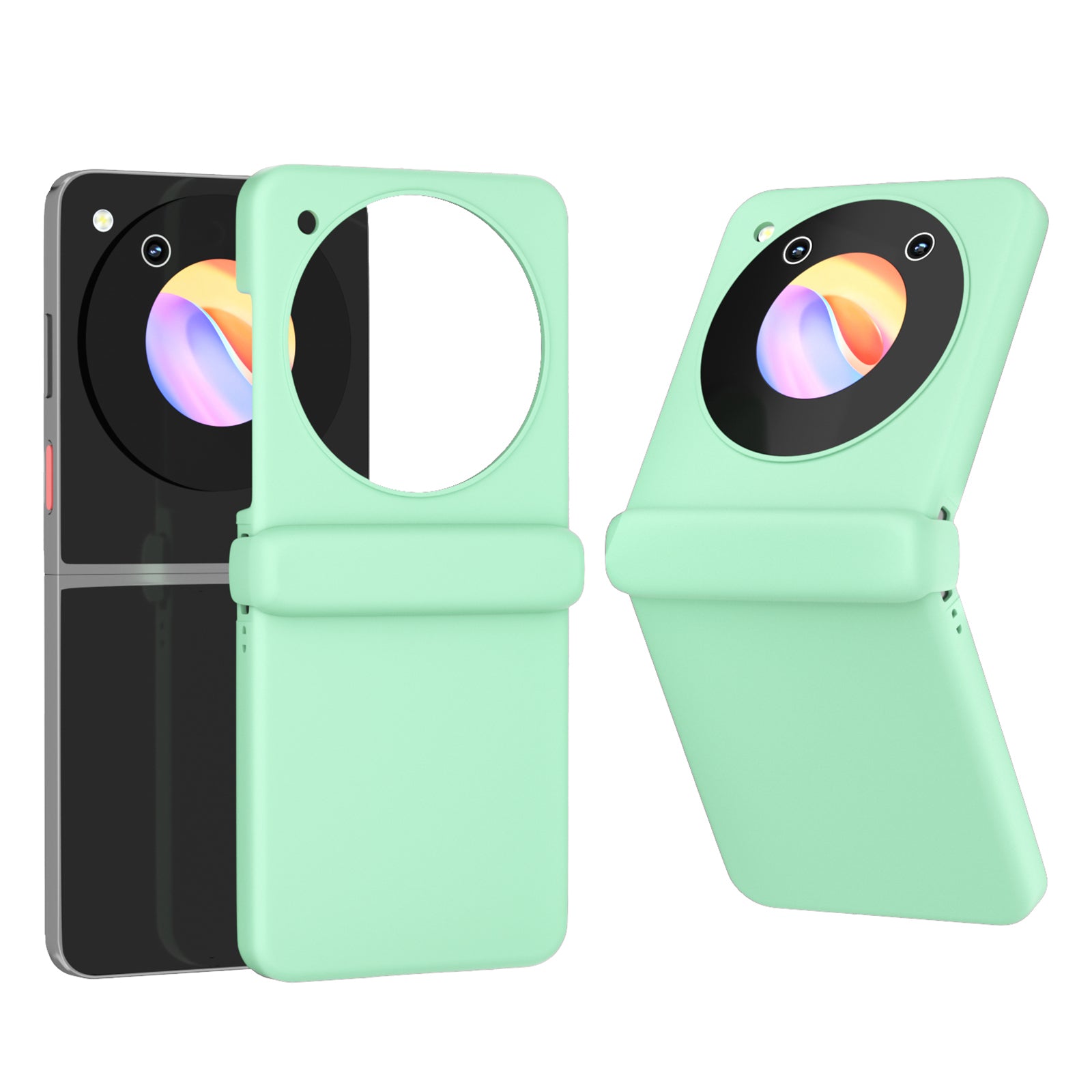 For ZTE nubia Flip 5G Case Hinge Shockproof Protection Hard PC Phone Cover